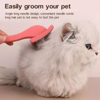 Щетка-пуходерка для собак, большой инструмент для ухода за домашними животными для кошек, собак, удаляет распущенную шерсть, расческа для домашних животных, массажная щетка для щенков для линьки L