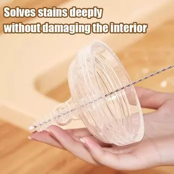 Щетка-соломинка из нейлона с медведем 3 размеровЩетка-соломинка для бутылочек с гравитациейЩетка-соломинкаЩетка-соскаГибкая и сгибаемая