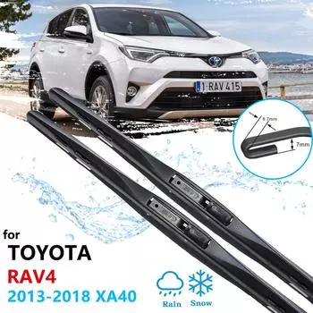 Щетка стеклоочистителя автомобиля для Toyota Rav4 XA40 2013 ~ 2018 RAV 4 40, передние дворники, автомобильные аксессуары 2014 2015 2016 Style A
