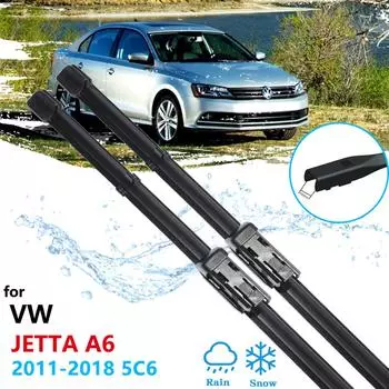 Щетка стеклоочистителя автомобиля для Volkswagen VW Jetta A6 5C6 Mk6 6 2011 ~ 2018 дворники переднего ветрового стекла автомобильные аксессуары 2012 2013