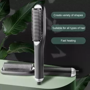 Щетка-выпрямитель для волос, расческа для сухого и влажного использования, 30S, быстрый нагрев, автоматическое выпрямление и завивка US Plug