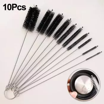 Щетки для чистки крышек чашек, 10 шт. чёрный