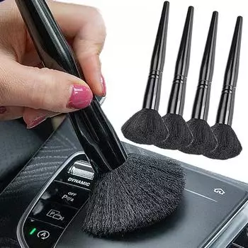 Щетки для чистки салона автомобиля Инструменты для чистки приборной панели Воздуховоды для пыли Щетки Портативные щетки для чистки деталей Автоаксессуары 2 PCS