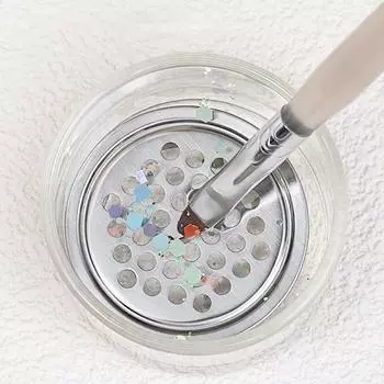 Щетки для мытья ногтей, очиститель воды, легкая чистка, портативная щетка, сетчатая многослойная шайба для дизайна ногтей, блестки onesize