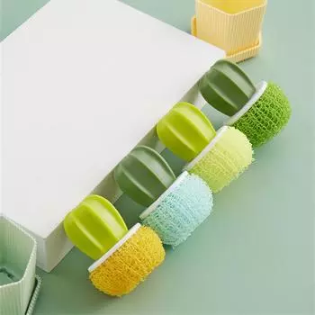 Щетки для мытья посуды Экологически чистые текстильные волокна Уменьшают рост с помощью ручки Кухонные гаджеты Нано-шар для чистки