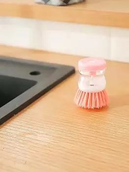 Щетки для мытья посуды Щетка для чистки посуды с дозатором жидкого мыла Кухонные инструменты для мытья посуды Аксессуары розовый
