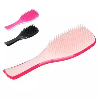 Щетки для волос с отверстием, материал ABS, легкие, портативные, 22x6,6 см/8,7x2,6 дюйма, устойчивая ручка, щетка для волос Rose Red Pink