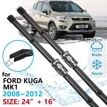 Щетки переднего стеклоочистителя автомобиля для Ford KUGA 2008 2009 2010 2011 2012 MK1, аксессуары для лобового стекла, щетки для окон, омыватель Left Hand Drive