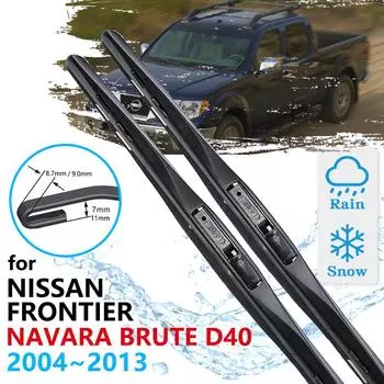 Щетки переднего стеклоочистителя автомобиля для Nissan Frontier Navara Brute D40 2004 ~ 2013, щетки для лобового стекла, аксессуары 2012 2011 Left Hand Drive