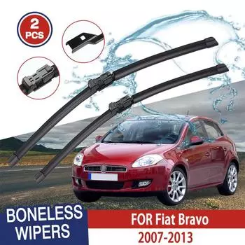 Щетки стеклоочистителя для Fiat Bravo 2007-2013 Переднее лобовое стекло Очистка окна Ветровое стекло Автозапчасти Автомобильные щетки для защиты от дождя 24 +18