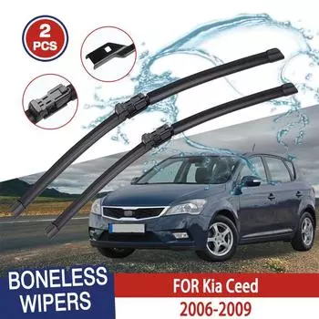 Щетки стеклоочистителя для Kia Ceed 2006-2009 Переднее лобовое стекло Очистка окна Ветровое стекло Автозапчасти Автомобильные щетки для дождя 24 +18