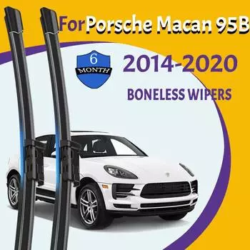 Щетки стеклоочистителя для Porsche Macan 95B 2014-2020 лобовое стекло чистое окно лобовое стекло автозапчасти автомобильные щетки для дождя 24 +20