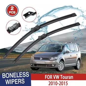 Щетки стеклоочистителя для VW Touran 2010-2015 Переднее лобовое стекло Очистка окна Ветровое стекло Автозапчасти Автомобильные щетки для дождя 24 +18