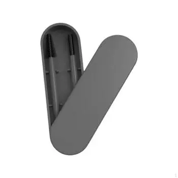 Щеточка для бровей и ресниц с футляром Lash Eye Brow Удобная ручка Косметика для серый