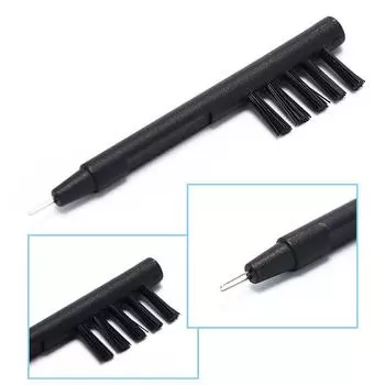 Щеточка для чистки со петлей и магнитом для слуховых аппаратов и инструмент для чистки наушников