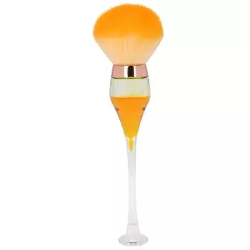 Щеточка для удаления пыли с ногтей Средство для удаления пудры для ногтей Очиститель для кистей для макияжа Кисти для румян Оранжевый