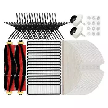 Щеточные швабры Фильтры Hepa для пылесосов Roborock S5 S50 S502 S55 S6 S6 Pure S60 S65 E5 Аксессуары