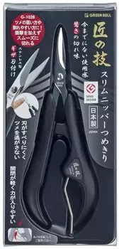 Щипчики для ногтей Craftmanship из нержавеющей стали Slim Nipper x 12 шт. G-1028 чёрный