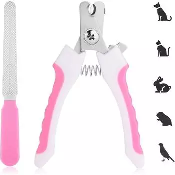 Щипчики для ногтей домашних животных, пилочки для ногтей для собак, щипцы для когтей собак и кошек, профессиональные триммеры с защитой и предохранительными замками