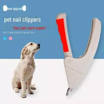 Щипчики для ногтей домашних животных с нескользящей ручкой, нержавеющая сталь HGL-8023, opp bag packaging