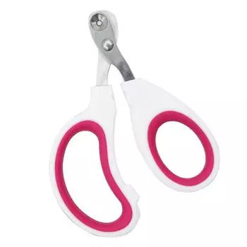 Щипчики для ногтей домашних животных с противоскользящей ручкой и круглым лезвием, дизайн с отверстием, высокая безопасность, небольшие портативные триммеры для ногтей собак для путешествий и дома