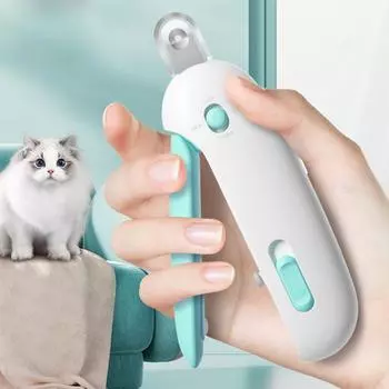 Щипчики для ногтей домашних животных Щипчики для ногтей собак Многофункциональные ножницы для ухода за плюшевыми кошками из нержавеющей стали синий