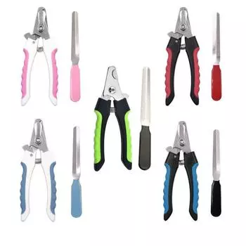 Щипчики для ногтей из нержавеющей стали для кошек и собак — большие и маленькие триммеры Small Single OPP Pack чёрный/зелёный