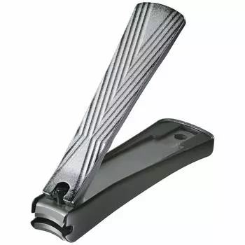 Щипчики для ногтей KAI R M с изогнутым лезвием и футляром-фиксатором, сделано в Японии KQ2041 чёрный