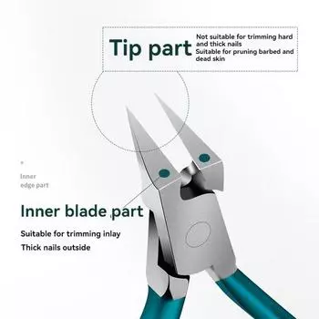 Щипчики для ногтей на ногах для вросших или толстых ногтей на ногах, триммер для ногтей на ногах, профессиональный ортопед, щипчики для ногтей на ногах с нержавеющей сталью синий