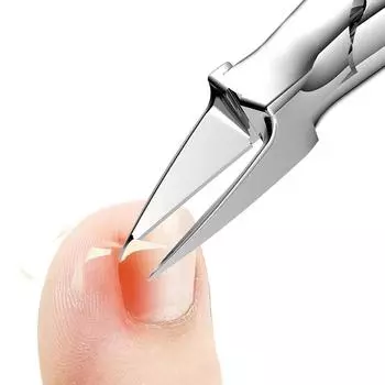 Щипчики для ногтей на ногах Толстый ноготь Кусачки для вросших ногтей Удалитель омертвевшей кожи Уход за ногтями Плоскогубцы Кусачки Педикюр Маникюр Инструмент серебряный