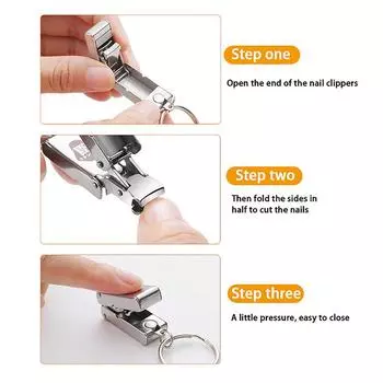 Щипчики для ногтей складные Щипчики для ногтей подвеска с ручкой-кольцом для ключей вращающиеся Щипчики для ногтей аксессуары для ногтей инструмент мини-щипчики для ногтей