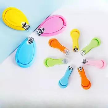 Щипчики для ногтей, защита от падения, триммер для пальцев ног, детские инструменты для ухода за ногтями, защитные приспособления для здоровья детей, легкие кусачки для ногтей синий