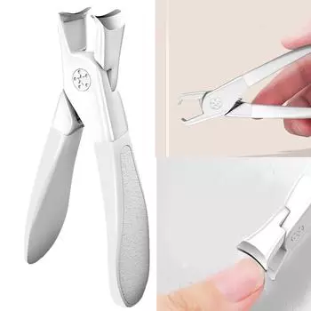 Щипчики для толстых ногтей из нержавеющей стали с широкими губками для ногтей, маникюрные и педикюрные инструменты для ногтей на ногах синий