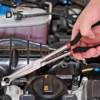 Щипцы для электрического отключения Длинные щипцы для снятия свечей зажигания с нескользящей ручкой Высокопрочный хомут для шланга топливопровода A