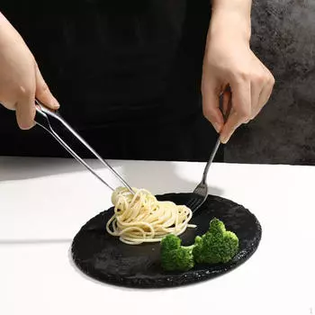 Щипцы для барбекю, кухонный зажим для еды, инструмент из нержавеющей стали, легкая утварь для гриля