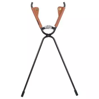 Щипцы для барбекю с кожаным чехлом, зажим для дров, кочерга из углеродистой стали с длинной ручкой, переносные аксессуары для отдыха на природе