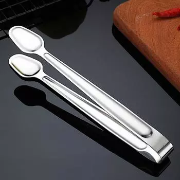 Щипцы для барбекю, зажим для барбекю, кухонный зажим для мяса из нержавеющей стали, нескользящий зажим для стейков с антипригарным покрытием, инструмент для приготовления пищи на гриле S