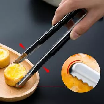 Щипцы для барбекю Зажим для барбекю Щипцы для стейков Щипцы для еды в горячем горшке Инструменты для приготовления салатов на гриле Кухня чёрный