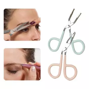 Щипцы для бровей Удобные для переноски Плотное крепление Безболезненный наклонный дизайн рта Нержавеющая нержавеющая сталь Пинцет для удаления волос на бровях Женская поставка