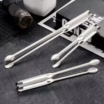Щипцы для еды из нержавеющей стали 304, термостойкие, с длинной ручкой, многофункциональные, стейк, мясо, барбекю, шведский стол, зажим для сервировки хлеба, зажим, кухонные принадлежности L