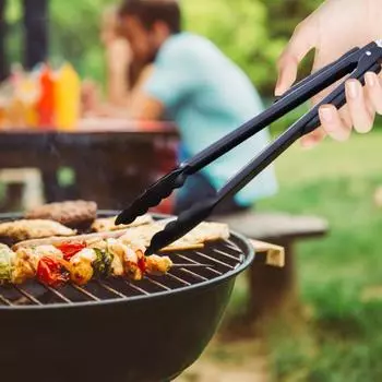 Щипцы для еды из нержавеющей стали, кухонная утварь, буфеты, зажимы для приготовления пищи, жаропрочные щипцы для барбекю, салата, хлеба, сервировки для ресторанов, пикников M