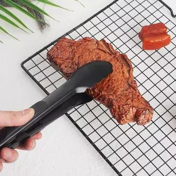 Щипцы для еды из нержавеющей стали, кухонная утварь, зажимы для приготовления пищи, жаропрочные барбекю, салат, хлеб, сервировка L