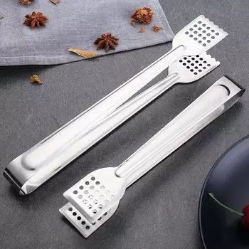 Щипцы для еды из нержавеющей стали, кухонные щипцы для барбекю, приготовления пищи, сервировки шведского стола, зажим для посуды, утолщенный зажим для стейка, щипцы для хлеба и еды