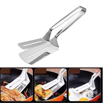 Щипцы для еды из нержавеющей стали LMУниверсальные нескользящие щипцы для барбекю Щипцы для стейка Кухонные инструменты для приготовления пищи Кухонные аксессуары серебряный