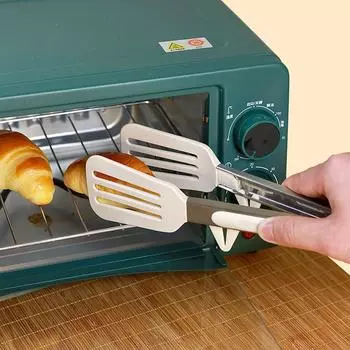 Щипцы для еды, кухонные щипцы из нержавеющей стали, силиконовый нейлон, Нескользящий зажим для приготовления пищи, зажим для барбекю, инструменты для салата, гриль, кухонные аксессуары