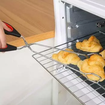 Щипцы для хлеба Барная кухня Многофункциональные красные и черные S