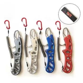 Щипцы для контроля рыбы, щипцы Luya из алюминиевого сплава, нержавеющая сталь, захват для рыбы, ручка пистолета, рыболовные снасти для контроля рыбы 1pcs