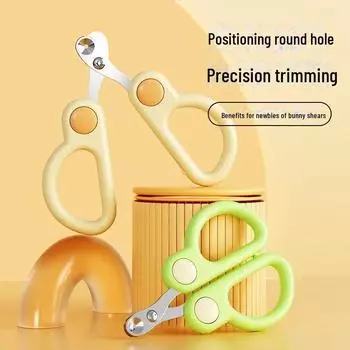 Щипцы для кошачьих когтей с защитой от царапин: Безопасный триммер для когтей котят для начинающих single hole, 1 piece зелёный