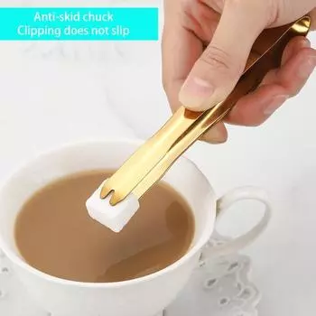 Щипцы для кубиков льда из нержавеющей стали, щипцы для сервировки еды, прочный кухонный мини-зажим для салата, тостера, десертов, закусок