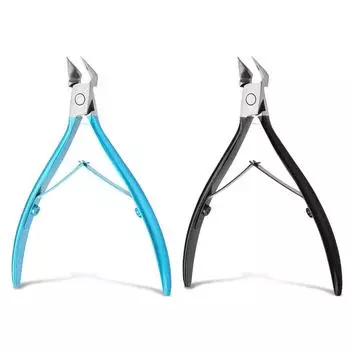 Щипцы для кутикулы из нержавеющей стали Маникюрный педикюрный инструмент для ногтей на руках и ногах синий